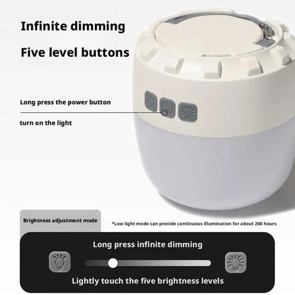 Camping lamp - Camping light - Flashlight - Rechargeable camping lamp - Tent light - Rechargeable - 3200mAh - V1188-MS-313-0981