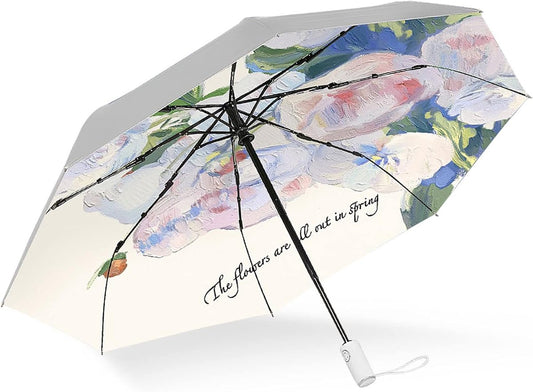 Automatic umbrella, parasol, automatic folding anti-ultraviolet umbrella for women, windproof and rainproof, V1188-MS-313-0987