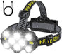Headlamp - Rechargeable LED Headlamp - 10 LEDs - Extra powerful - 1000 lumens - 150-meter beam distance - V1188-MS-313-0989