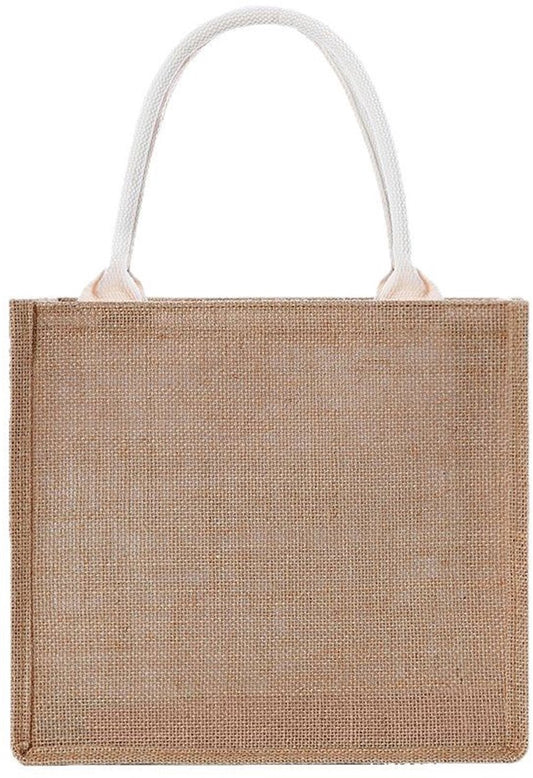 Medium-sized jute tote bag/shopping bag V1188-MS-313-0993