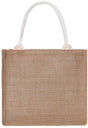 Medium-sized jute tote bag/shopping bag V1188-MS-313-0993