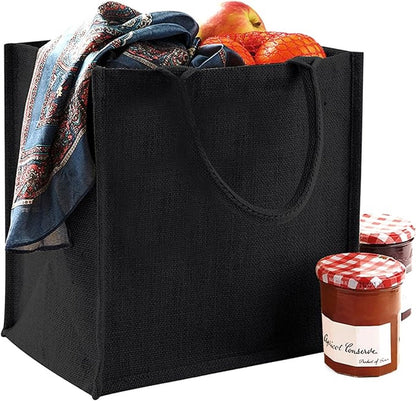 Medium-sized jute tote bag/shopping bag V1188-MS-313-0993