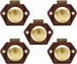 5-Piece Push Button Lock - Push Button for Motorhome - Door Lock - Locking Button for Shutter Door - For V1188-MS-313-0997