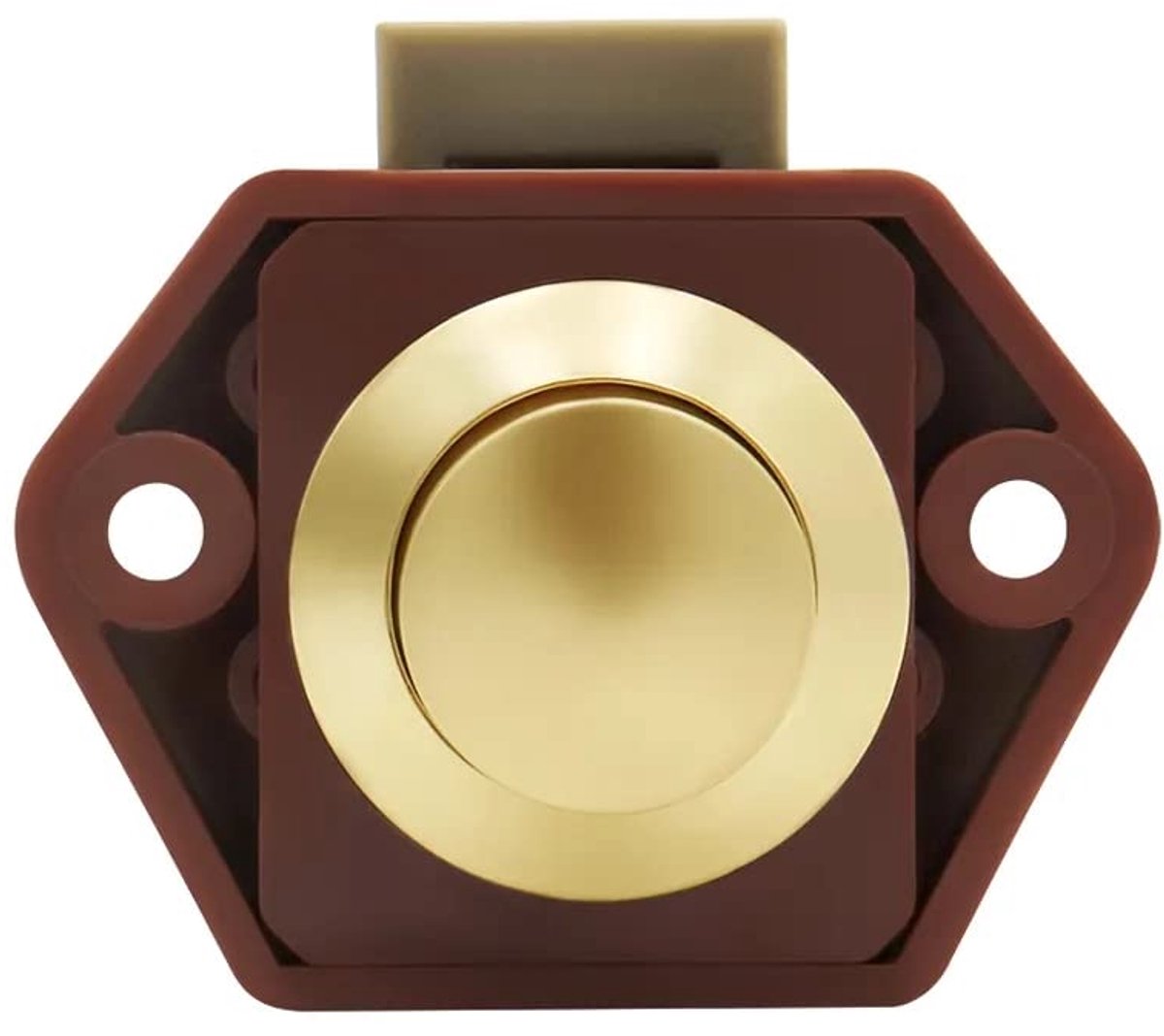 5-Piece Push Button Lock - Push Button for Motorhome - Door Lock - Locking Button for Shutter Door - For V1188-MS-313-0997