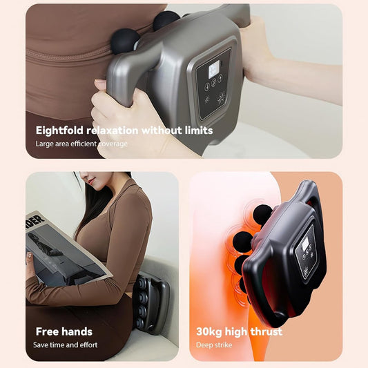 Hoofdmassagepistool - Electric handmassage apparatus - 6 stands - 99 snelheden - Met oplaadbaar type C - For V1188-MS-313-1000