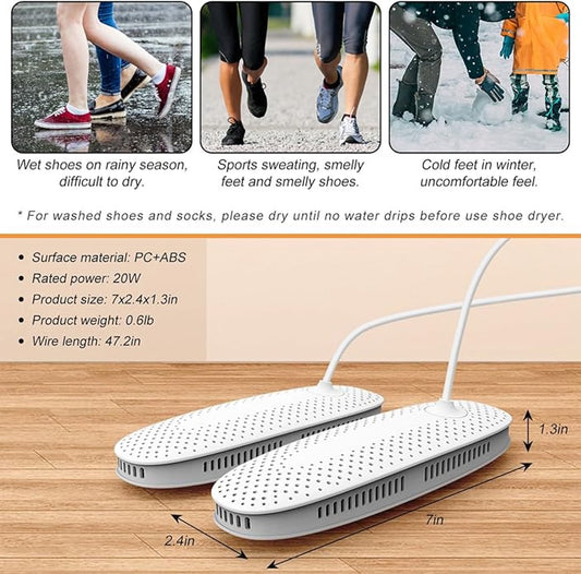 Shoe dryer - Women's shoes - Electric shoe dryer - Boot dryer - Boot warmer - Ozone deodorizer with timer V1188-MS-313-1002