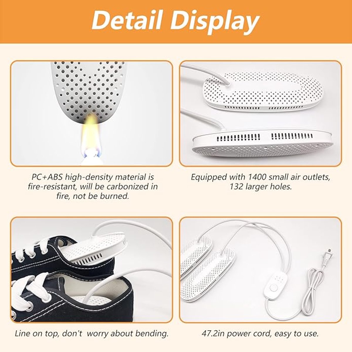 Shoe dryer - Women's shoes - Electric shoe dryer - Boot dryer - Boot warmer - Ozone deodorizer with timer V1188-MS-313-1002