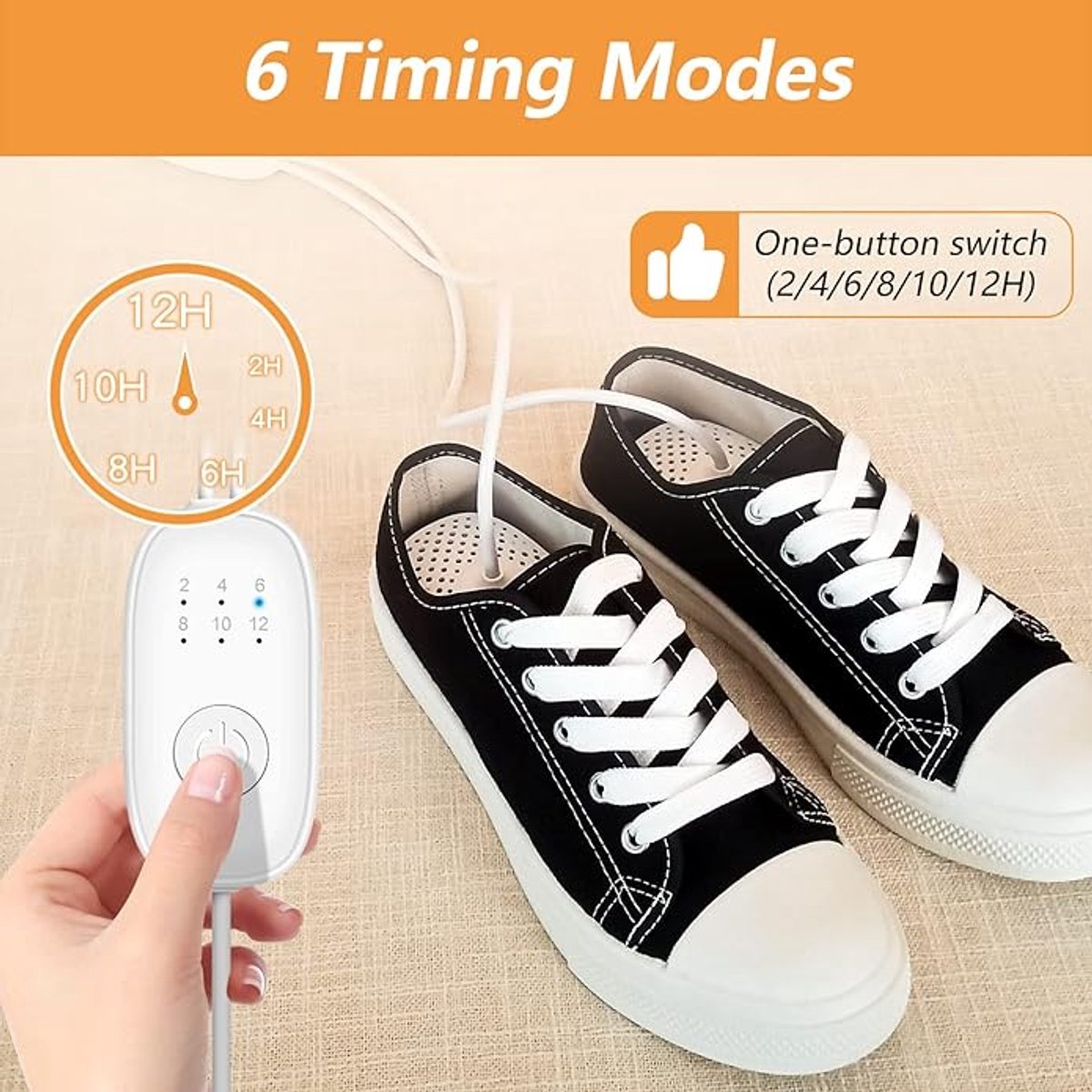 Shoe dryer - Women's shoes - Electric shoe dryer - Boot dryer - Boot warmer - Ozone deodorizer with timer V1188-MS-313-1002