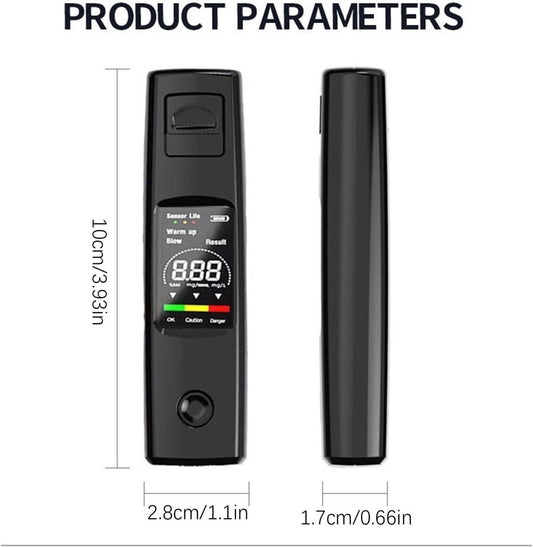 Digital Breathalyzer - Portable Breathalyzer - Rechargeable Breathalyzer - High-Precision Breathalyzer - V1188-MS-313-1005