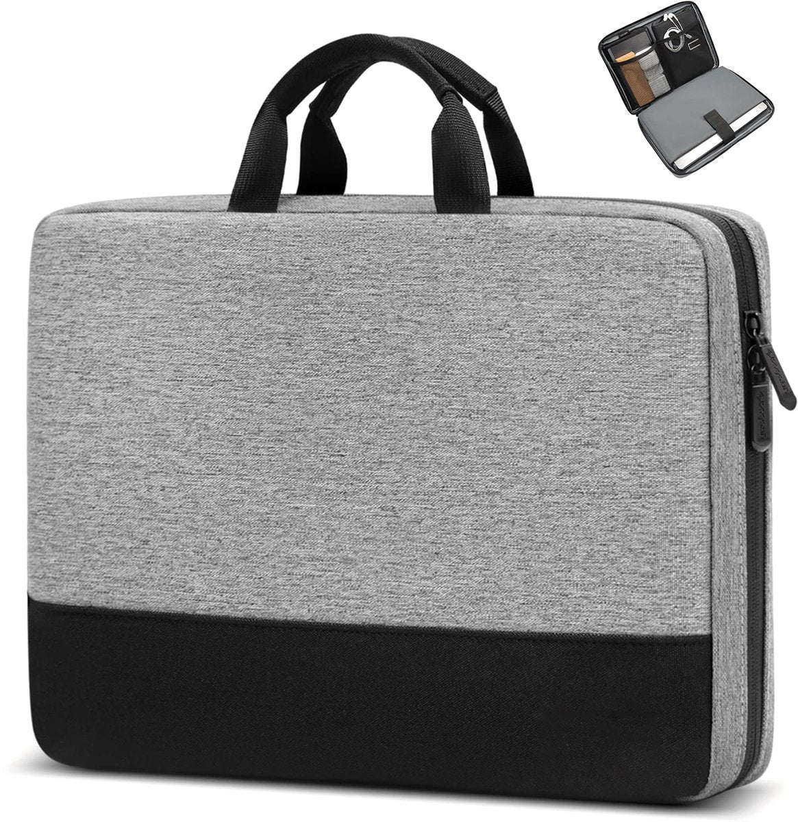 15.6-inch Laptop Sleeve - Shockproof, Scratch-resistant, and Splash-proof - Includes an Extra Storage V1188-MS-313-1017