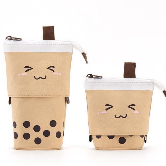 2-in-1 pencil case, cute pencil case, retractable pencil case, foldable pencil holder, vertical retractable V1188-MS-313-1021
