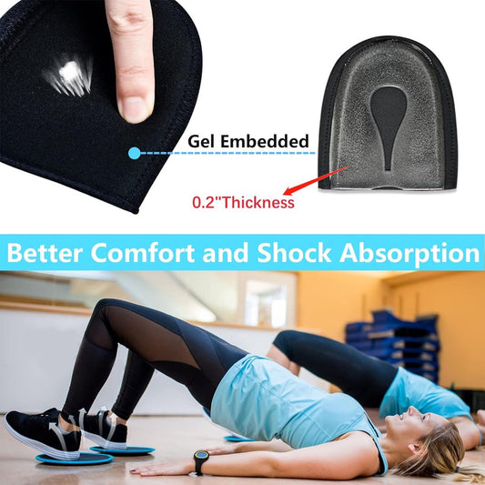 Insoles - Arch Supports - Gel Heel Cushions - For plantar fasciitis, heel pain, and Achilles tendonitis - V1188-MS-313-1025