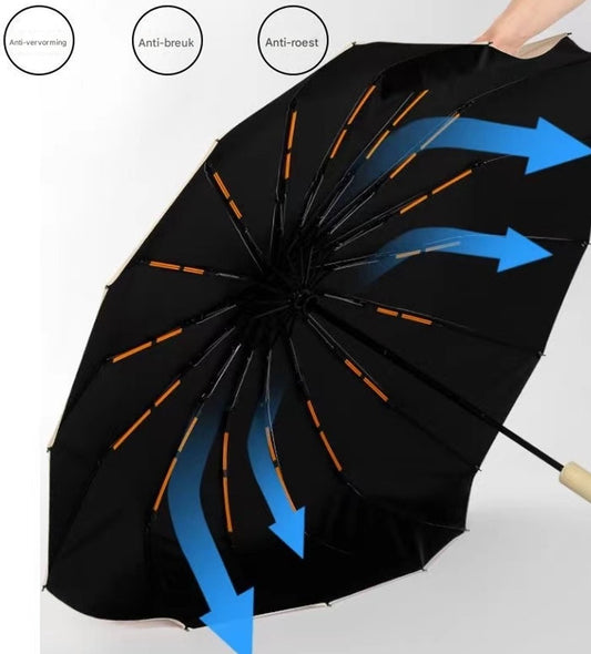Windproof umbrella, sun protection, pocket umbrella, windproof, weatherproof, automatic open and close, 190T V1188-MS-313-1030