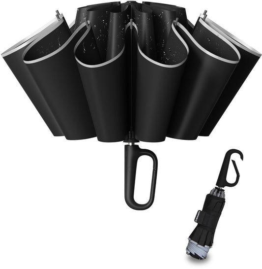 Folding storm umbrella - Parasol - Umbrella - Automatically extends - Sturdy and waterproof travel umbrella - V1188-MS-313-1034