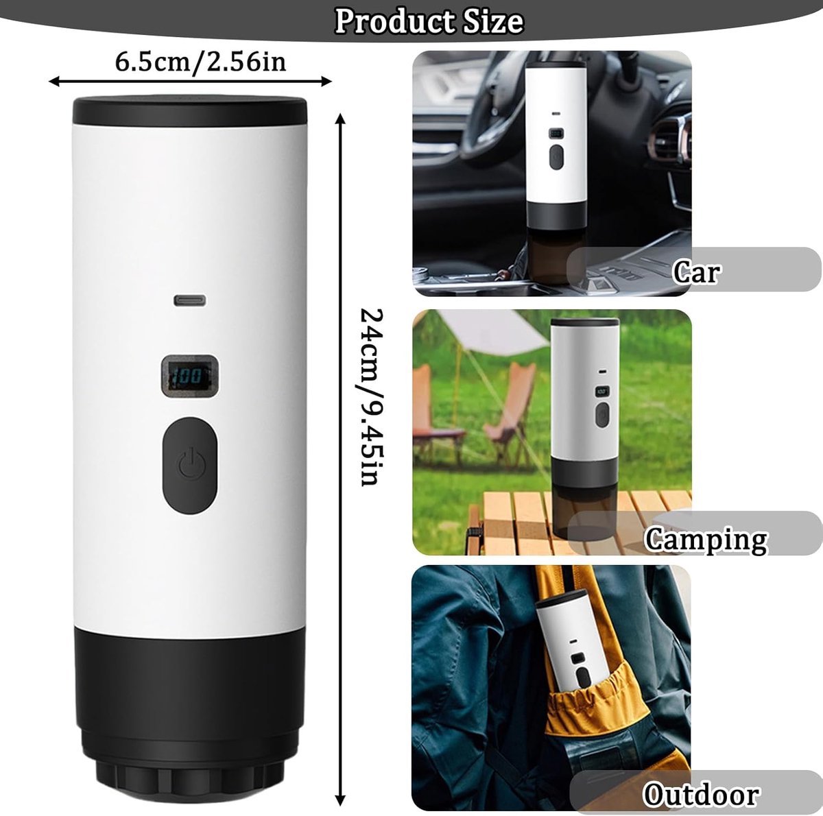 Coffee maker - Coffee machines - Portable coffee maker - 3-in-1 coffee maker - Portable electric espresso V1188-MS-313-1037