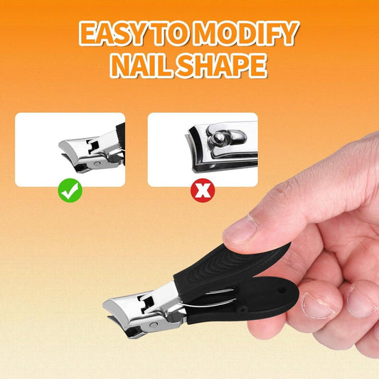 Wide nail clippers 78 x 19 cm - Anti-splash angled nail clippers with wide opening - Nail clippers for hands V1188-MS-313-1050