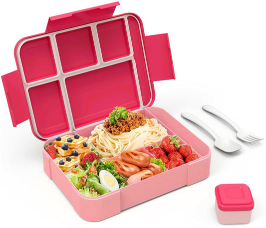 Lunch Box - Bento Box - Lunch Box - Adult Lunch Box - Children's Lunch Box - With 5 Compartments - Durable - V1188-MS-313-1061
