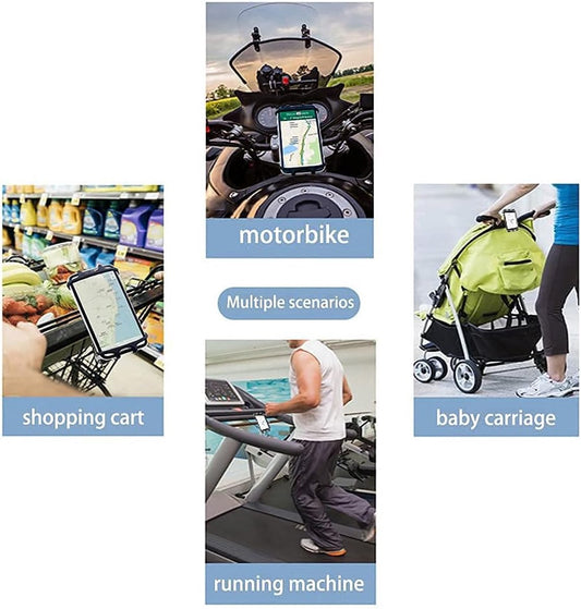Phone holder for bicycles and motorcycles with GPS/maps/music - Made of durable, non-slip silicone - V1188-MS-313-1066