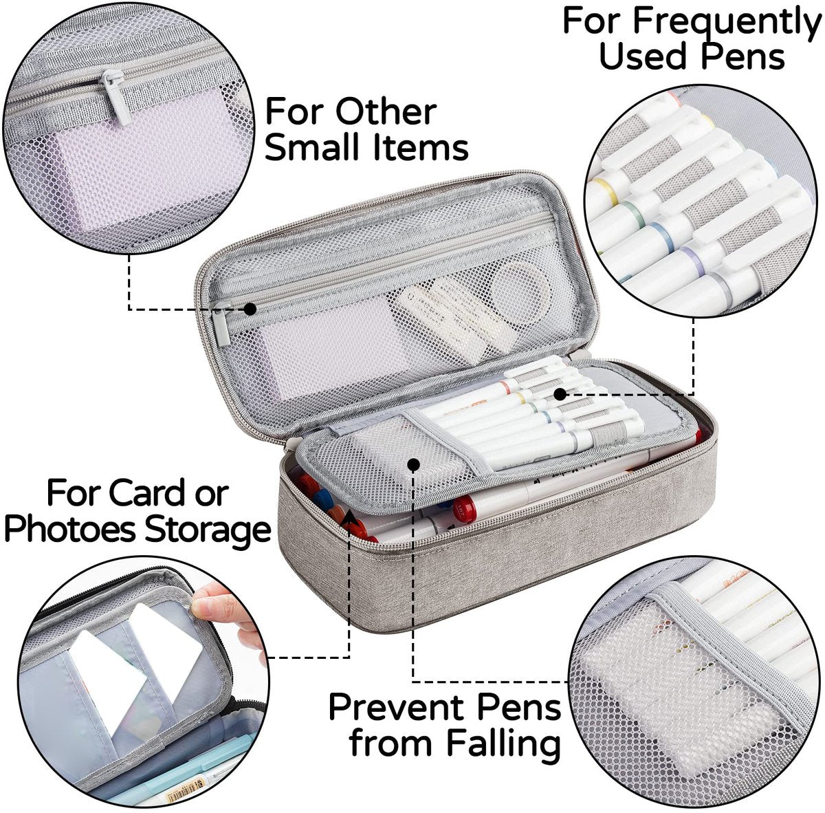 Large capacity pencil case, storage case, high-value, large capacity pencil case, stationery storage, makeup V1188-MS-313-1068