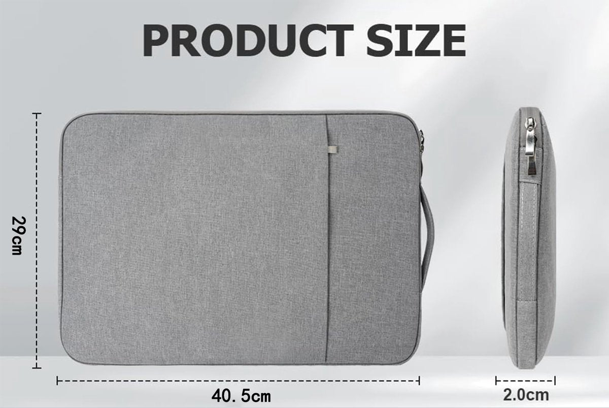 15.6-inch Laptop Sleeve - Grijs - Waterproof - Shockproof - Scratch-resistant - Splash-proof - Laptop Sleeve V1188-MS-313-1069