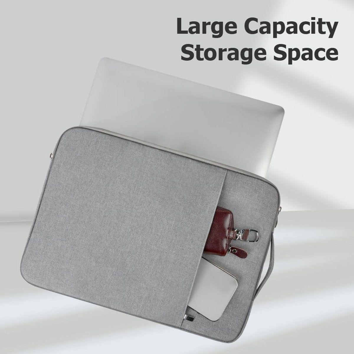 15.6-inch Laptop Sleeve - Grijs - Waterproof - Shockproof - Scratch-resistant - Splash-proof - Laptop Sleeve V1188-MS-313-1069