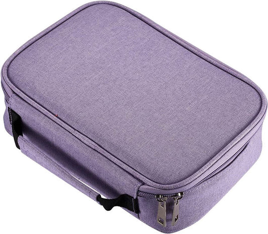 AMGOMH 72-slot pencil case, large capacity, student stationery, colored pencils, with inner pocket for small V1188-MS-313-1070