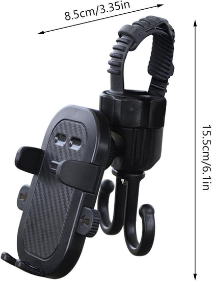 Phone holder for bicycle, stroller, portable stroller hanger, 2-in-1 shopping trolley hook, shopping bag V1188-MS-313-1081
