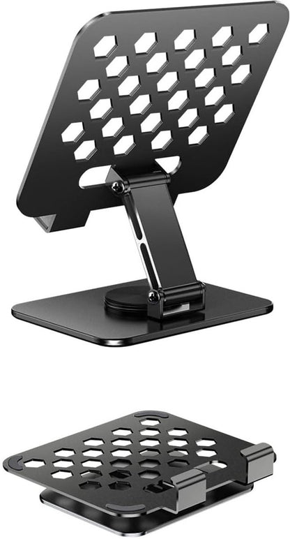 Universal tablet stand - Adjustable elasticity - Foldable at multiple angles (Black) V1188-MS-313-1083