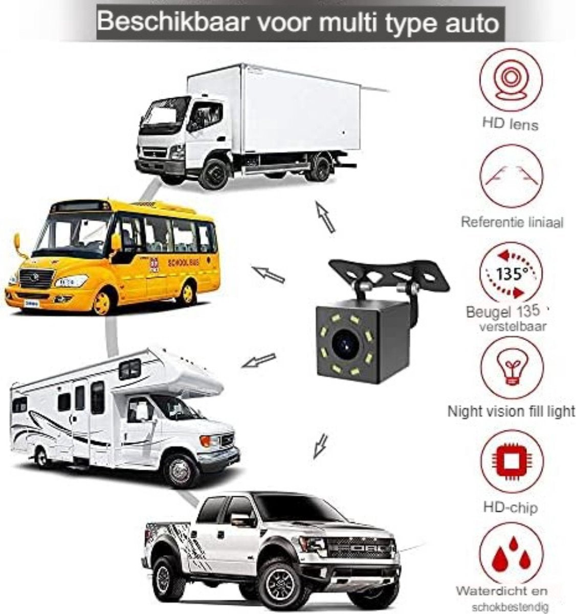 Rearview camera - Parking sensors V1188-MS-313-1089