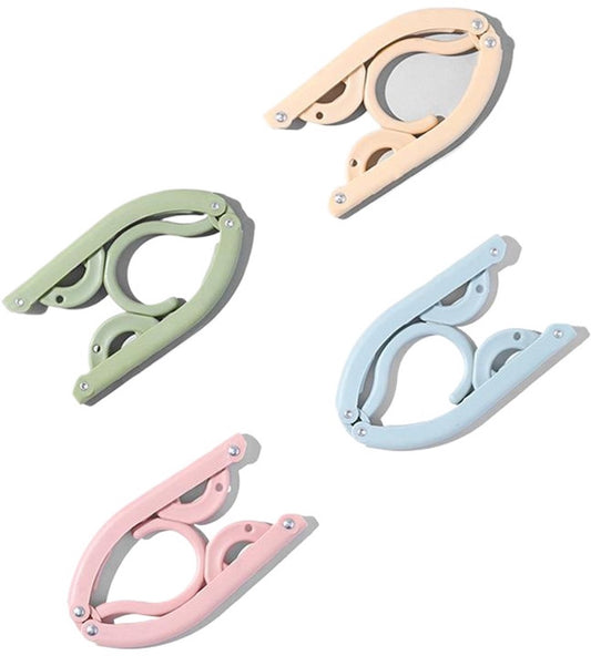 Hangers - Plastic Hangers - Set of 16 foldable plastic travel hangers - Space-saving and non-slip hangers - V1188-MS-313-1093