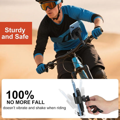 Bicycle Phone Holder - Motorcycle Phone Holder - 1 Second Automatic Locking - 360 Degree Rotating Bicycle V1188-MS-313-1097