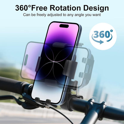 Bicycle Phone Holder - Motorcycle Phone Holder - 1 Second Automatic Locking - 360 Degree Rotating Bicycle V1188-MS-313-1097