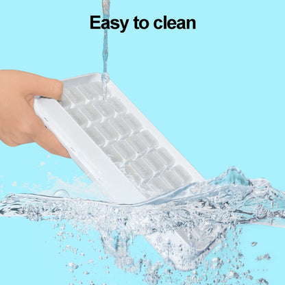 Frozen Ice Cube Trays - Food Grade Ice Cube Molds with Lids - Ice Cube Molds - 2 Layers, Blue - Releases all V1188-MS-313-1102