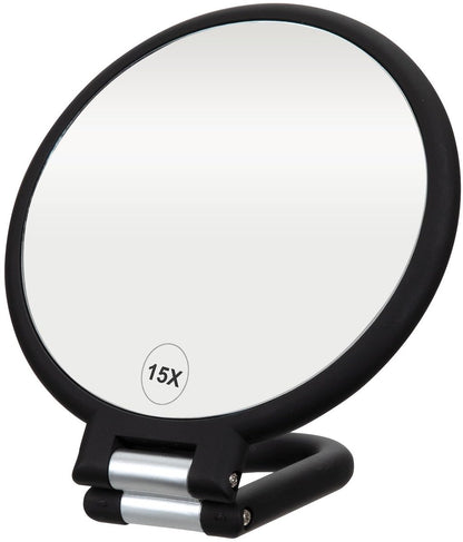 Pocket Mirror - 15x Magnifying Pocket Mirror - Pocket Mirror - Portable Travel Mirror - Makeup Mirror - V1188-MS-313-1108