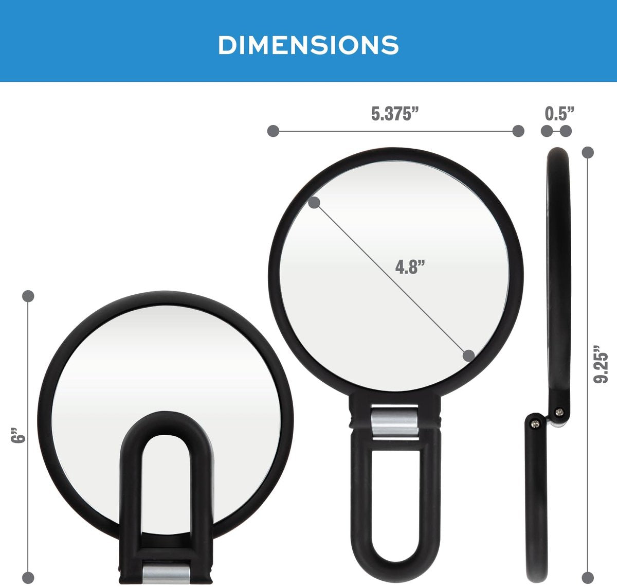 Pocket Mirror - 15x Magnifying Pocket Mirror - Pocket Mirror - Portable Travel Mirror - Makeup Mirror - V1188-MS-313-1108