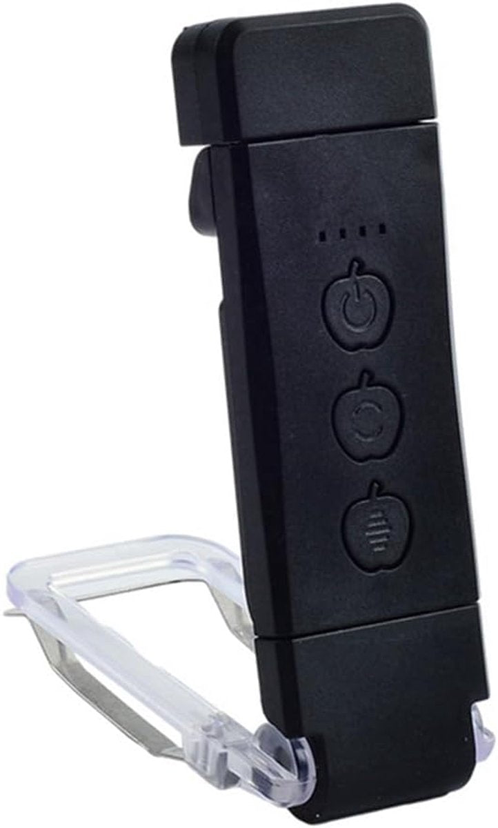 Boek Lamp - LED de Boek Lamp with Clamp - 3 Reading Light Modes - USB-C Rechargeable - Black V1188-MS-313-1115