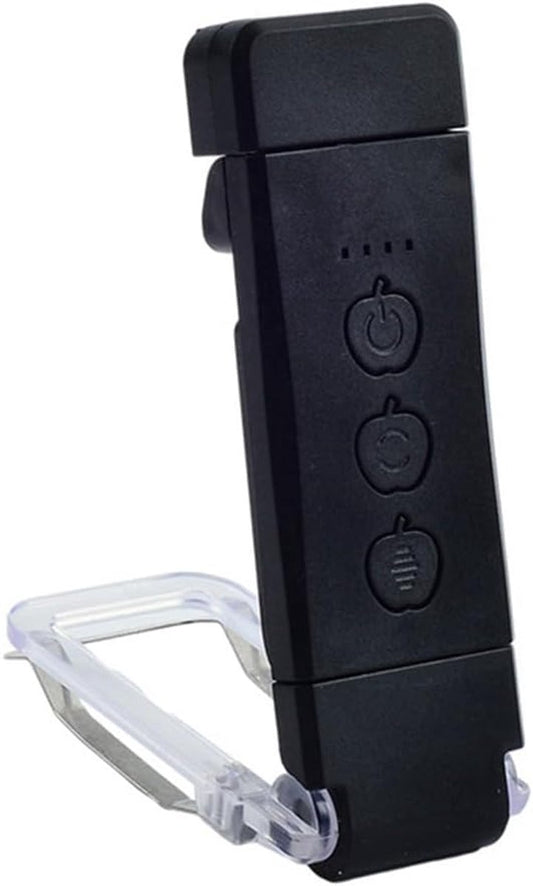 Boek Lamp - LED de Boek Lamp with Clamp - 3 Reading Light Modes - USB-C Rechargeable - Black V1188-MS-313-1115