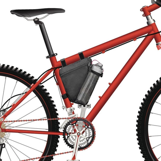 Bicycle pannier - Bicycle pannier with triangular frame - Waterproof bicycle pannier - With mesh pocket for V1188-MS-313-1118