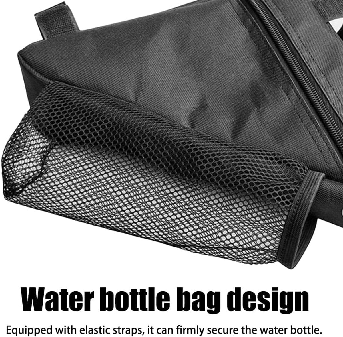Bicycle pannier - Bicycle pannier with triangular frame - Waterproof bicycle pannier - With mesh pocket for V1188-MS-313-1118