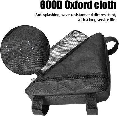 Bicycle pannier - Bicycle pannier with triangular frame - Waterproof bicycle pannier - With mesh pocket for V1188-MS-313-1118