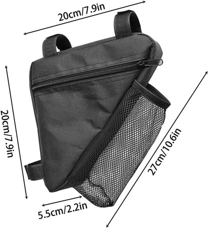 Bicycle pannier - Bicycle pannier with triangular frame - Waterproof bicycle pannier - With mesh pocket for V1188-MS-313-1118