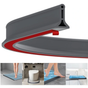 2m Self-Adhesive Shower Strip, 4cm High Waterproof Rubber Strip for Bathroom and Kitchen, Shower Threshold / V1188-MS-318-4-02