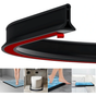 2m Self-Adhesive Shower Strip, 4cm High Waterproof Rubber Strip for Bathroom and Kitchen, Shower Threshold / V1188-MS-318-4-03