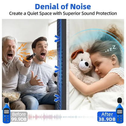 12-Pack Self-Adhesive Sound Absorbing Foam Wall Tiles, 30x30x2.5 cm, High Density V1188-MS-325-0001