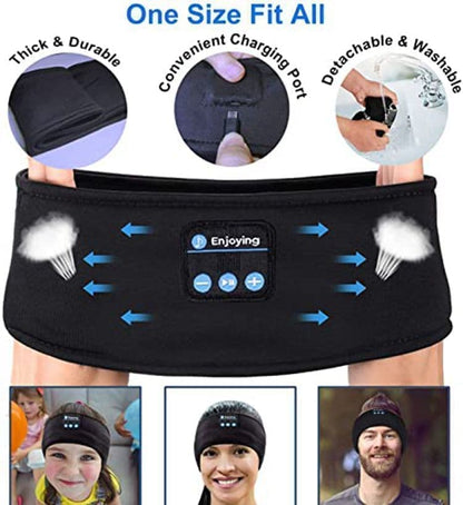 Bluetooth Sleep Headphones Headband with Eye Mask, One Size V1188-MS-325-0010
