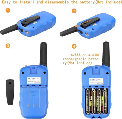 2-Pack Kids Walkie Talkies with 3 km Range, Blue V1188-MS-325-0012