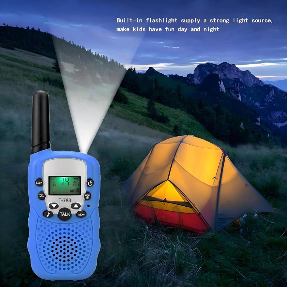 2-Pack Kids Walkie Talkie with 3 km Range, Black V1188-MS-325-0013