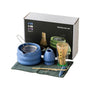 7-Piece Ceramic Matcha Tea Set with Bowl Whisk and Accessories, Blue V1188-MS-325-0027