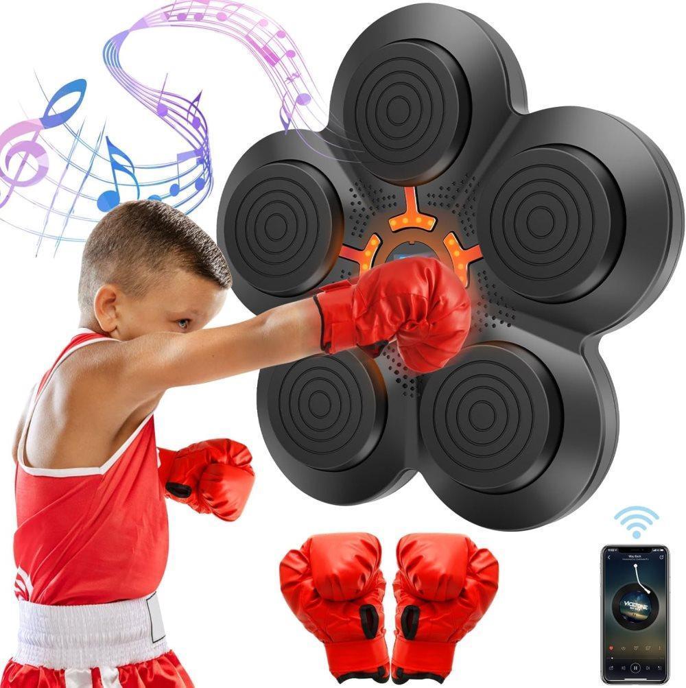 Smart Electric Boxing Trainer with Speaker, Black, Compatible with Smart Music Boxing Machine(Children) V1188-MS-325-0029