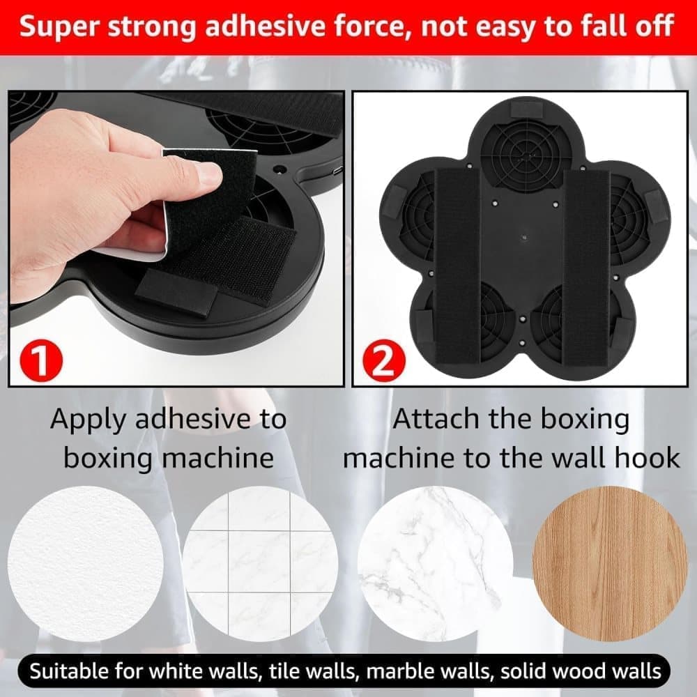 Smart Electric Boxing Trainer with Speaker, Black, Compatible with Smart Music Boxing Machine(Children) V1188-MS-325-0029